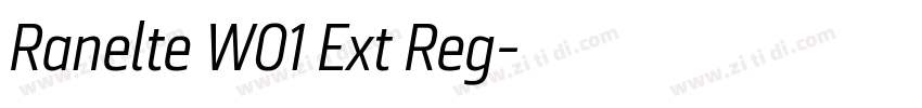 Ranelte W01 Ext Reg字体转换
